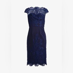 Chi chi London Elegant Navy Lace Dress
